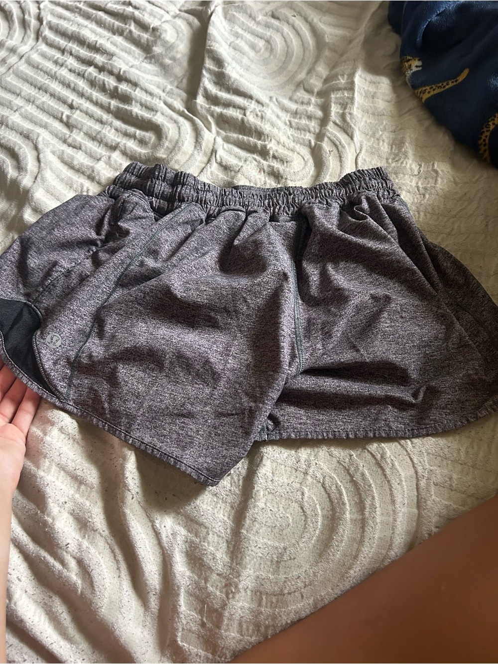 lululemon athletica Women's Heather Charcoal Running Shorts